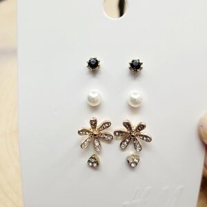 Brand New H&M Set Of 4 Pairs Earrings